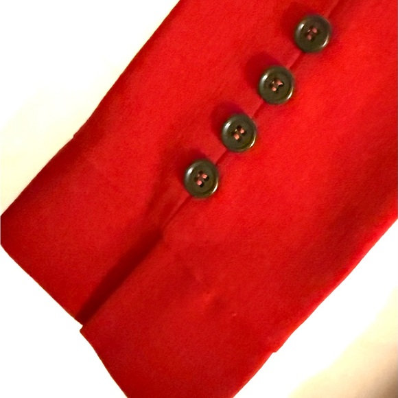 Classic vintage dressage style figure flattery Cranberry red jacket - Picture 6 of 12